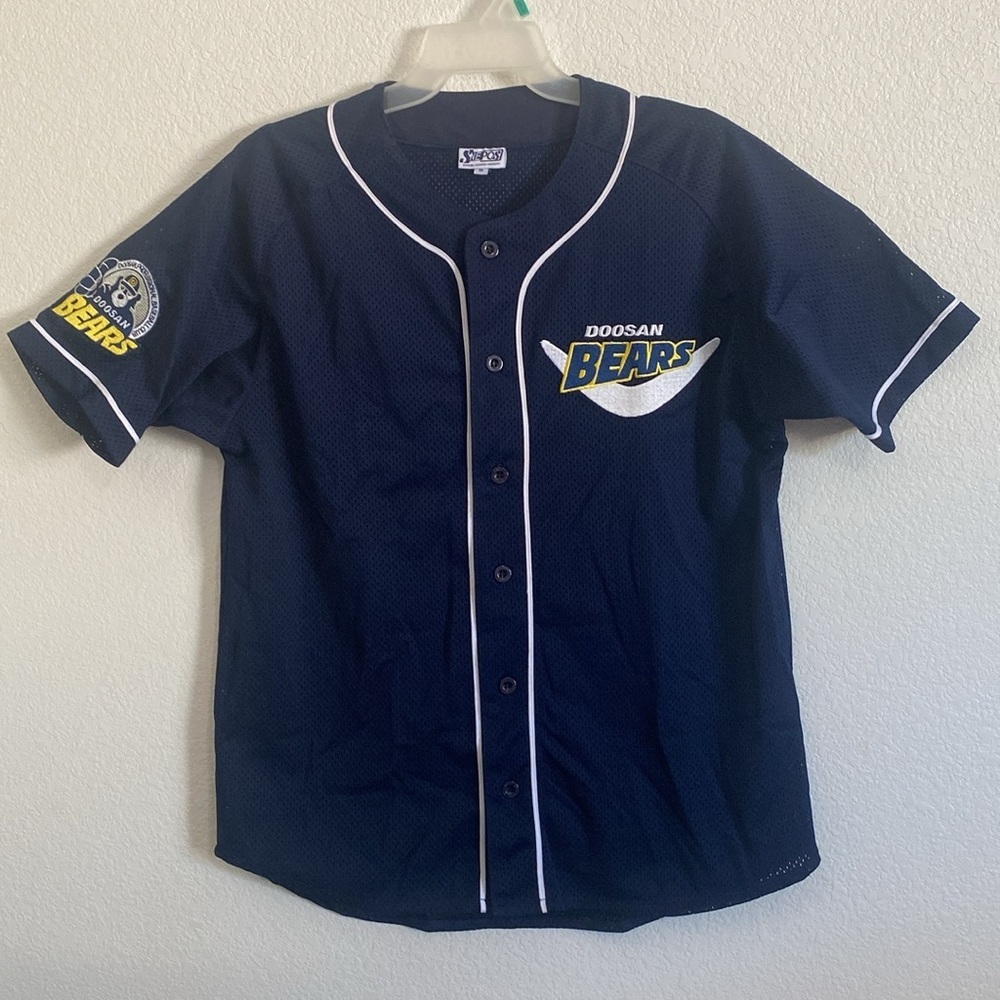 NEPOS Doosan Bears Blue Mesh Sports Jersey Size 95